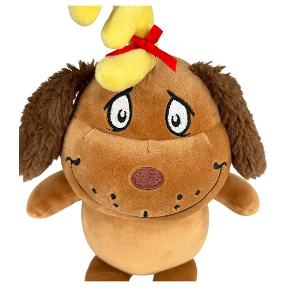 Dr. Seuss Max Plush Dog Reindeer From the Grinch Antlers Stuffed Animal Aurora - Picture 2 of 10